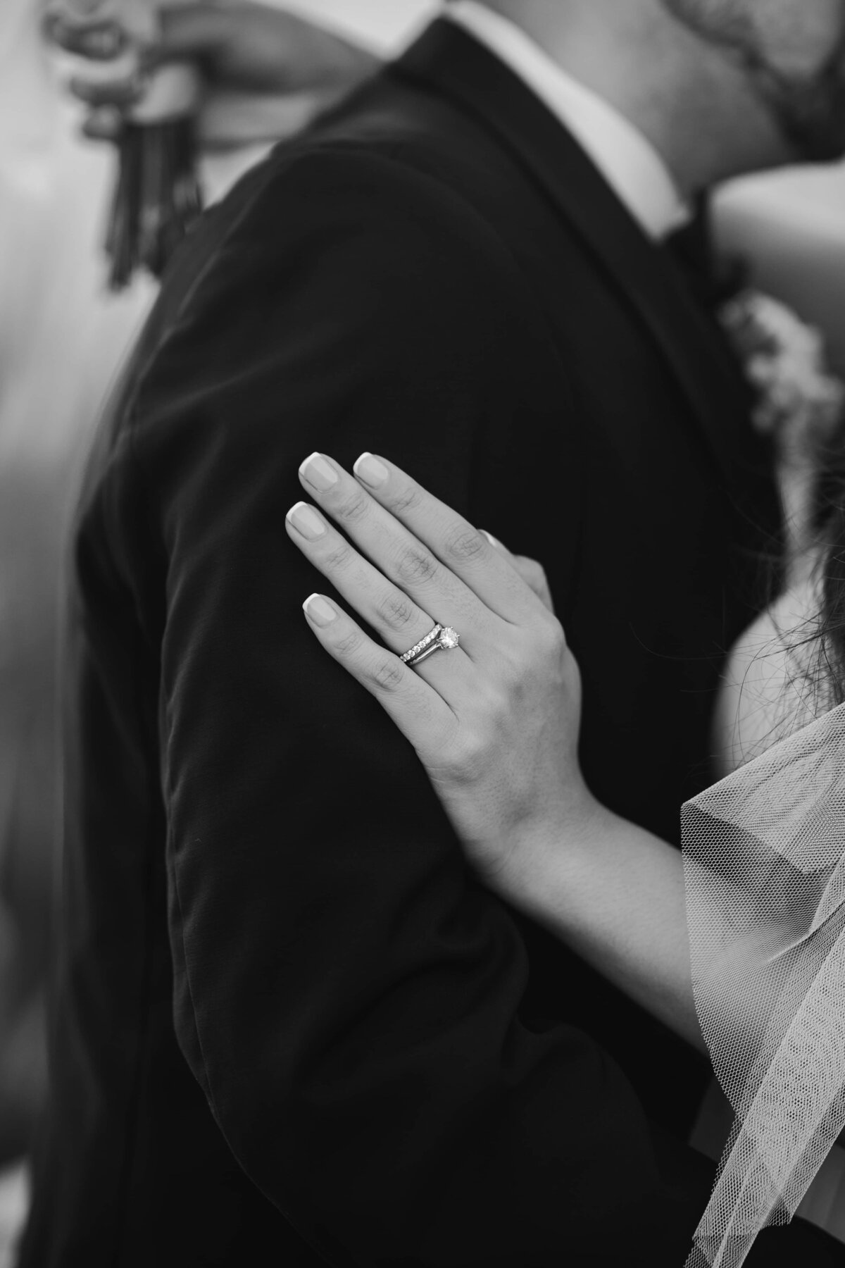 Black and white bride and groom photo | Phavy Photography | St Augustine Wedding Photography