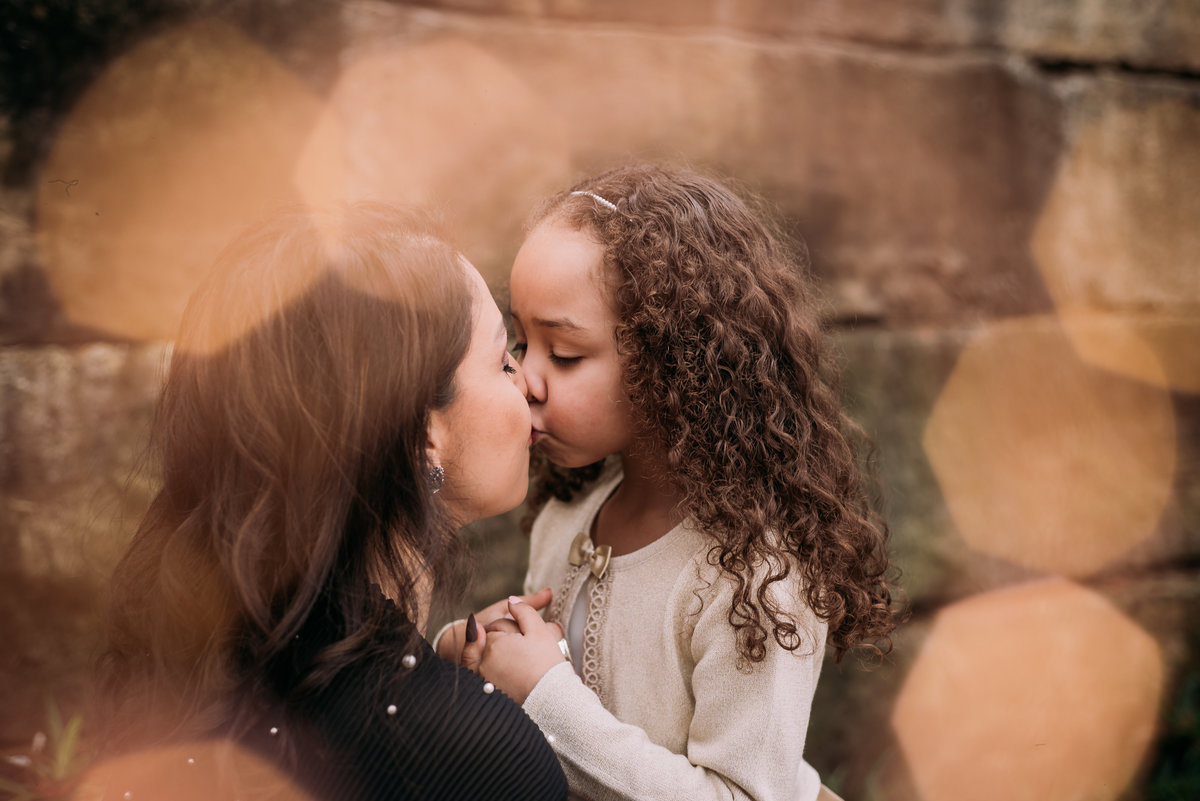 Holiday Family Session Mother and Daughter at The Pearl in San antonio Texas