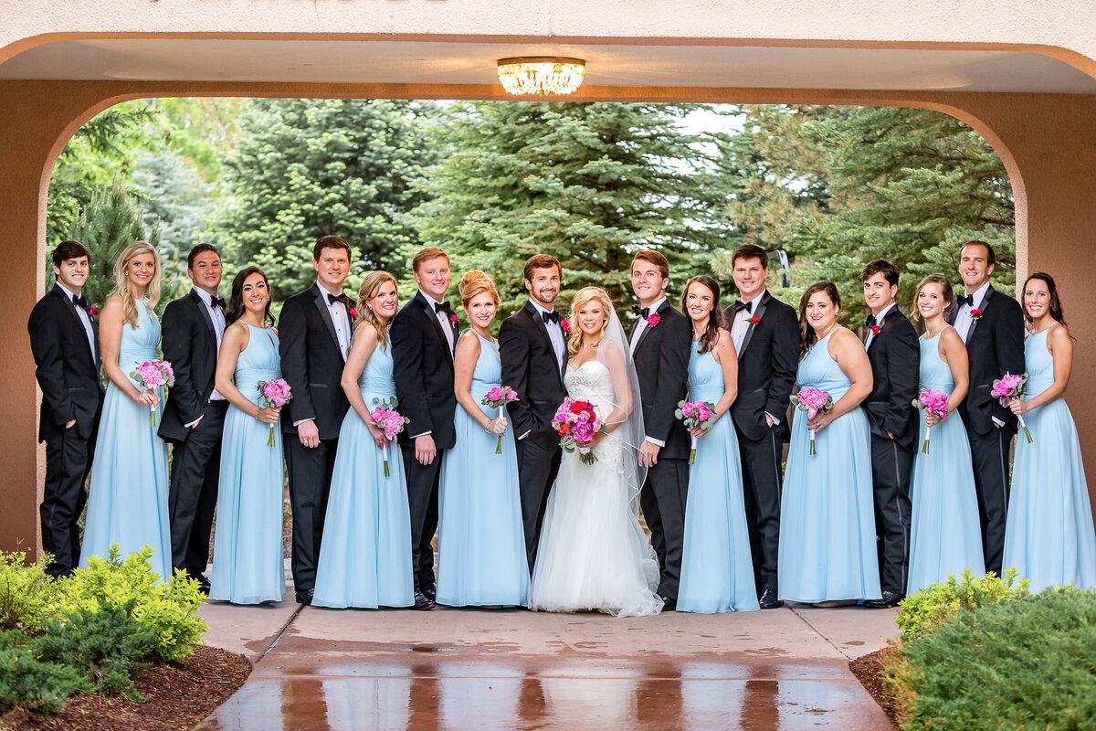 Formal Wedding Party Portrait Broadmoor