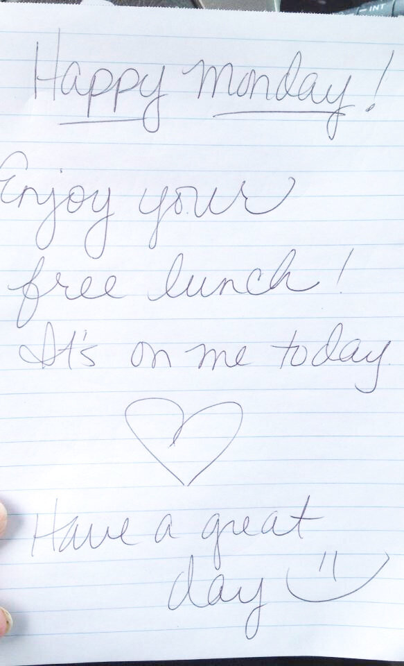 free lunch sparks of kindness