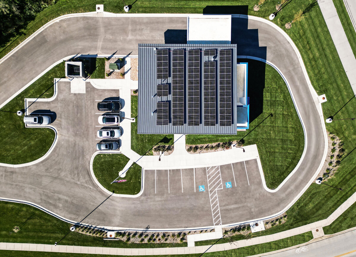 Kansas City Architecture Photographer Civic Bank aerial view
