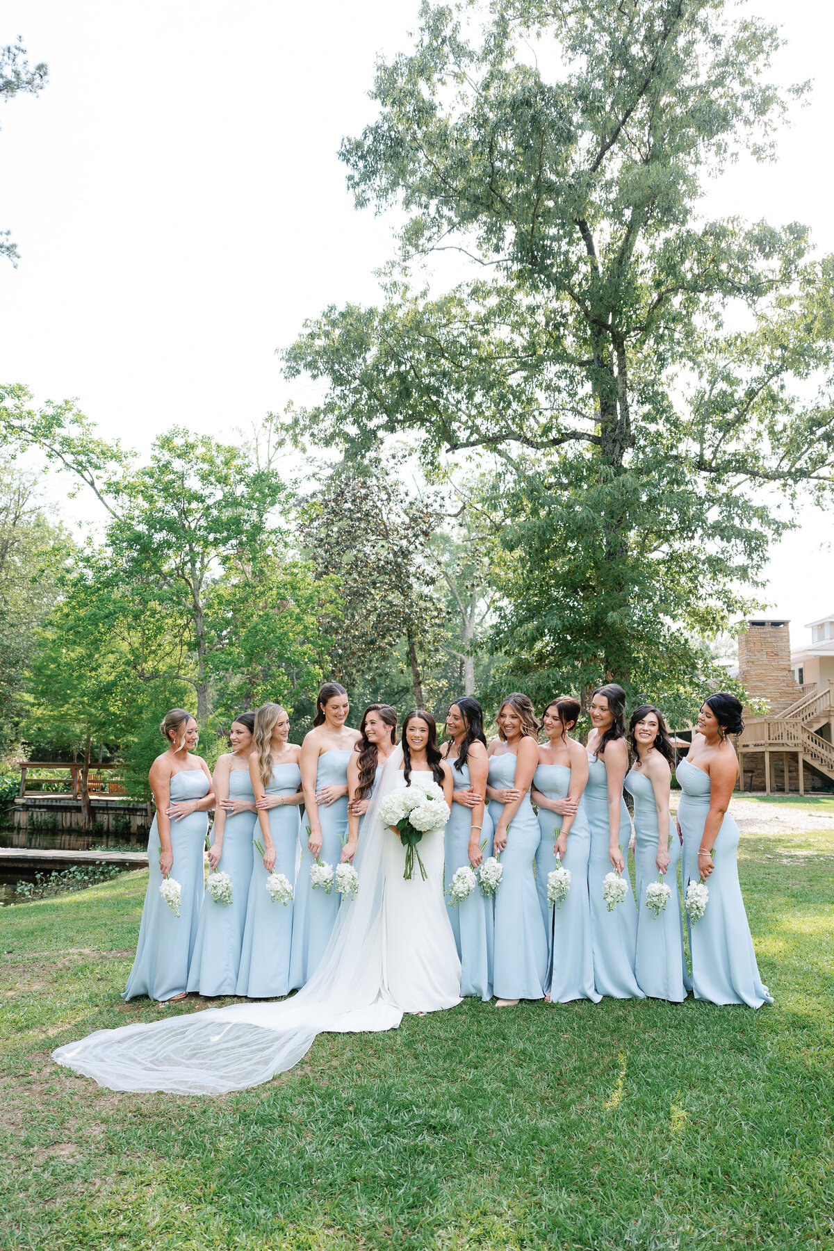 Blue Bridesmaid Dresses New Orleans Wedding Photograpehr