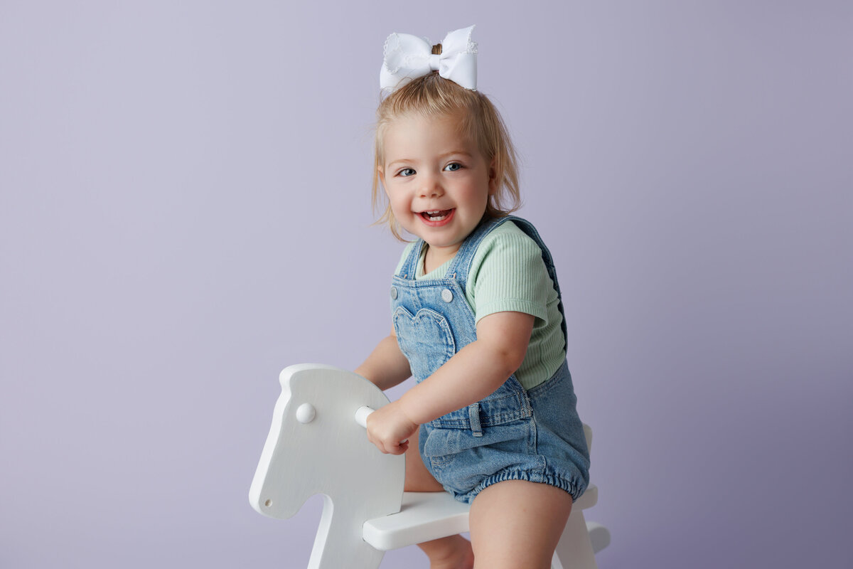 personality portraits children's milestone session at newport news virginia studio
