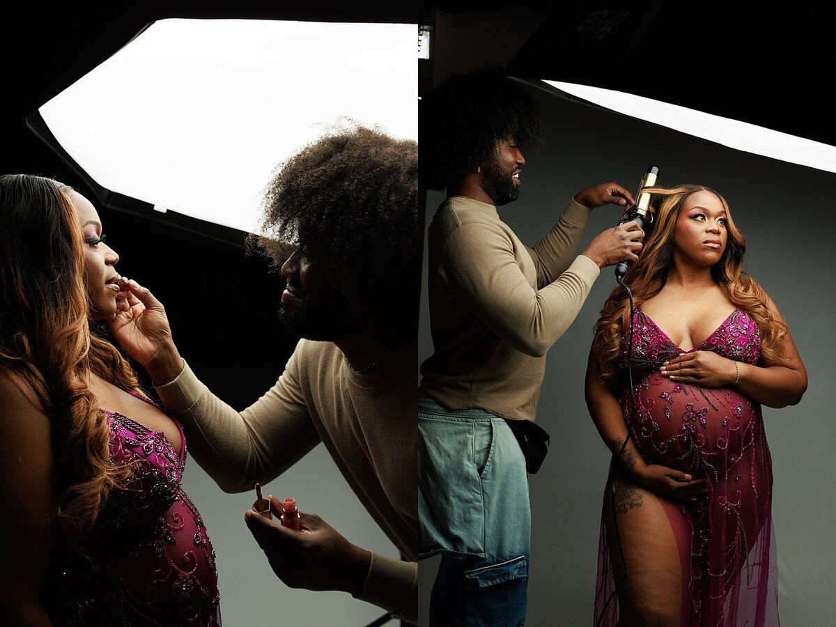 Luxury photography studio in Austin, Texas designed for maternity and newborn portraits
