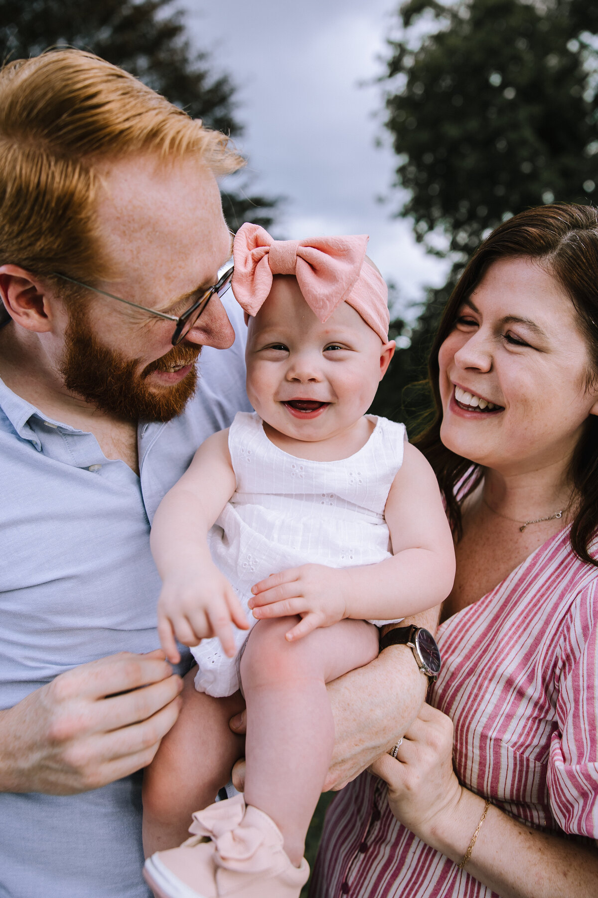 Family of three in Pittsburgh.