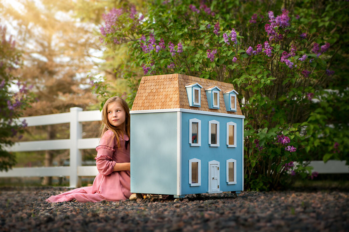 dollhouse-doll-girl-lilacs-vintage-childhood-farm-dreamy-bright-whimisical-magical