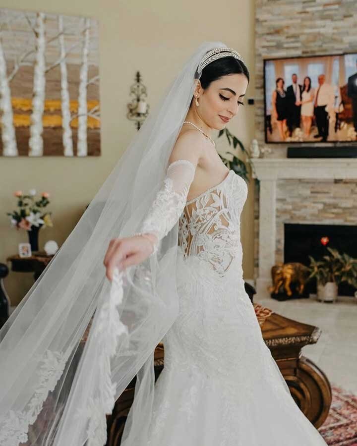 Persian bride in soft glam wedding makeup Jacksonville