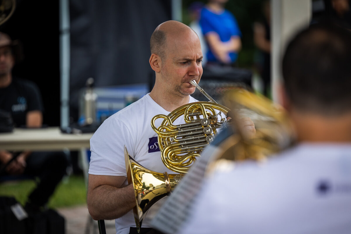 Musicien de l'OSM dans les parcs Photo événement