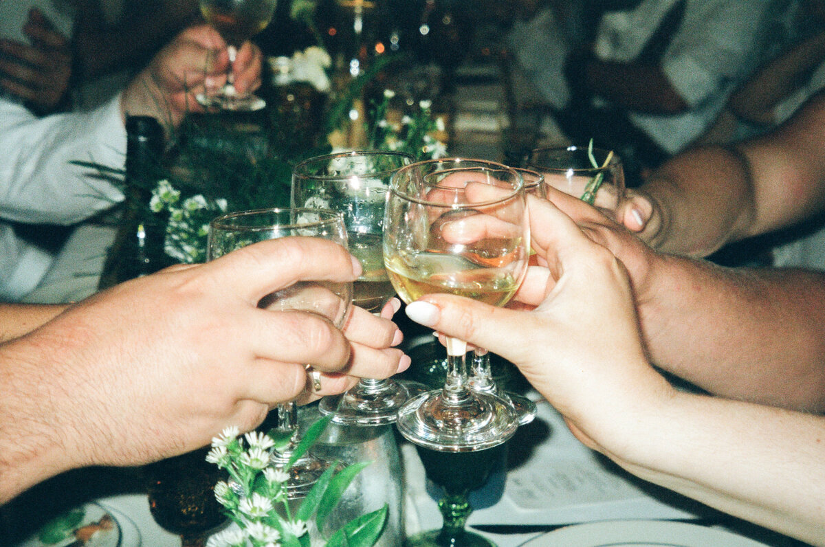 35mm film reception toast photography 