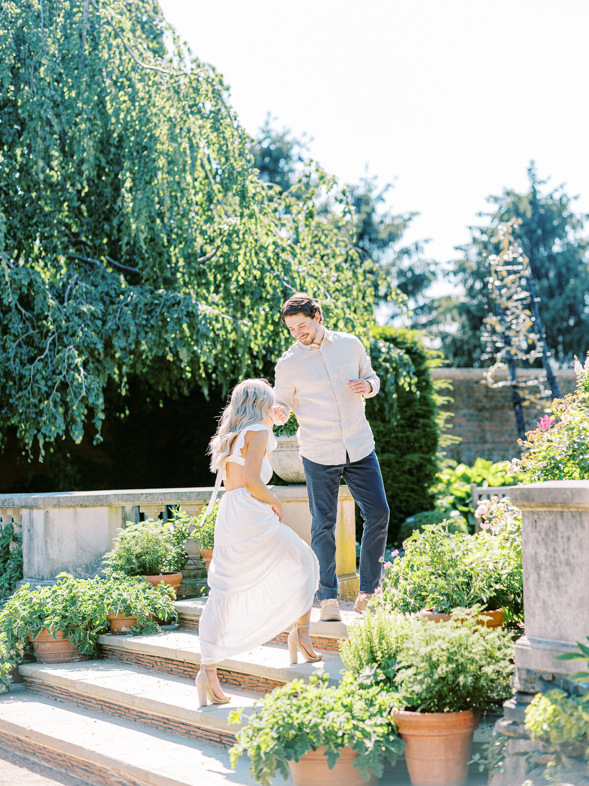 The Fourniers | Chicago Botanical Gardens Engagement-20