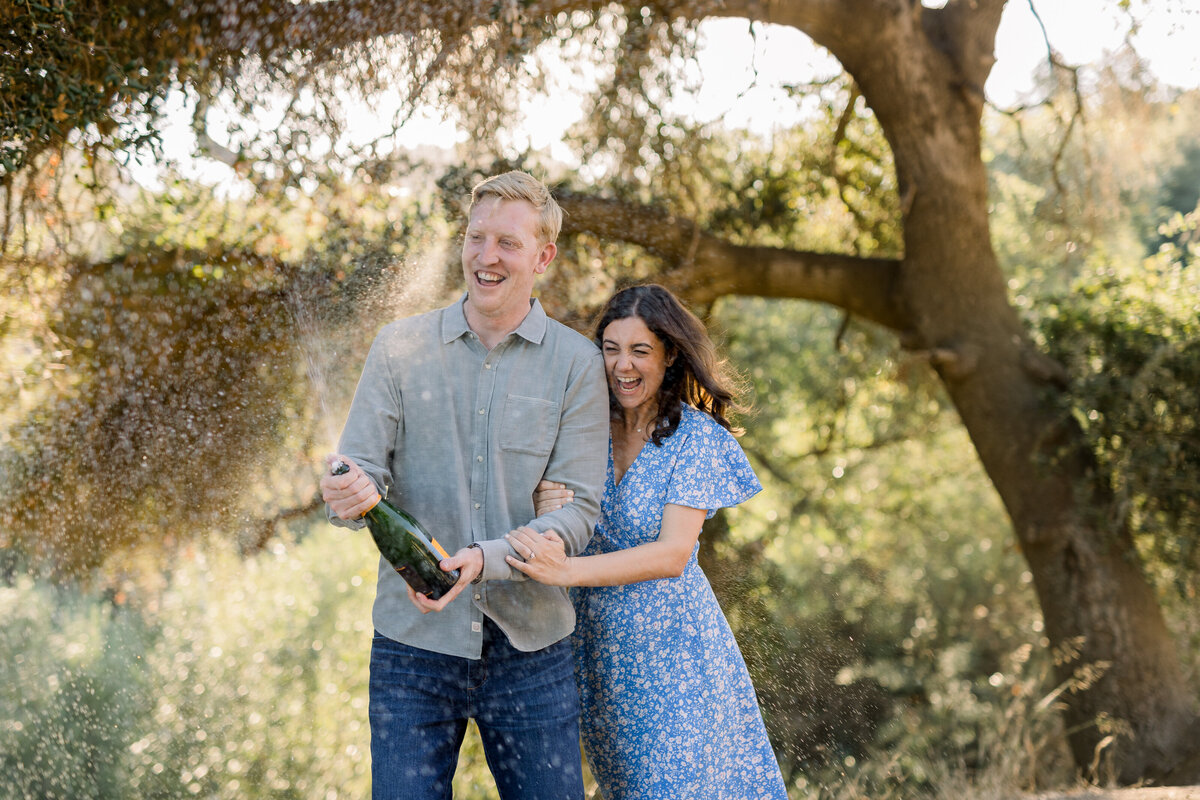 malibu creek engagement photos