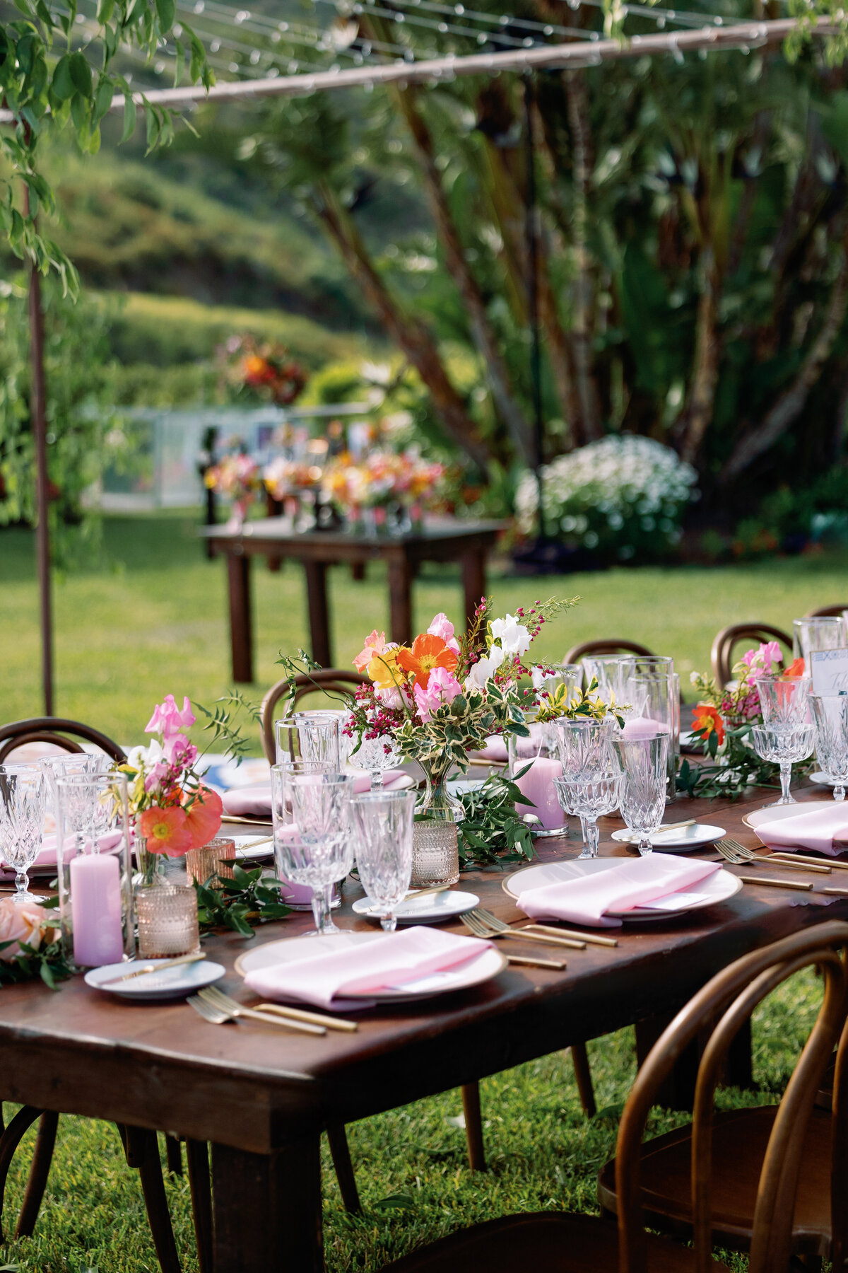 Reception site at Seaview Malibu Estate