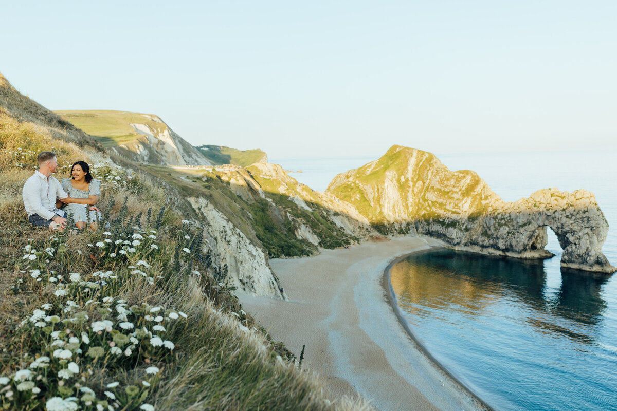 Durdle Door Engagement Photoshoot - Dorset Wedding Photographer, Aimee Joy Photography-112