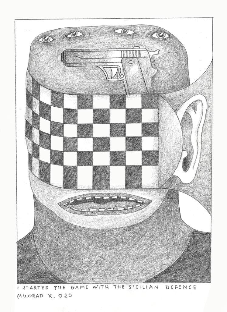 01_Drawing_MiloradKrstic_I started the game with the Sicilian Defence, 2020 (1)