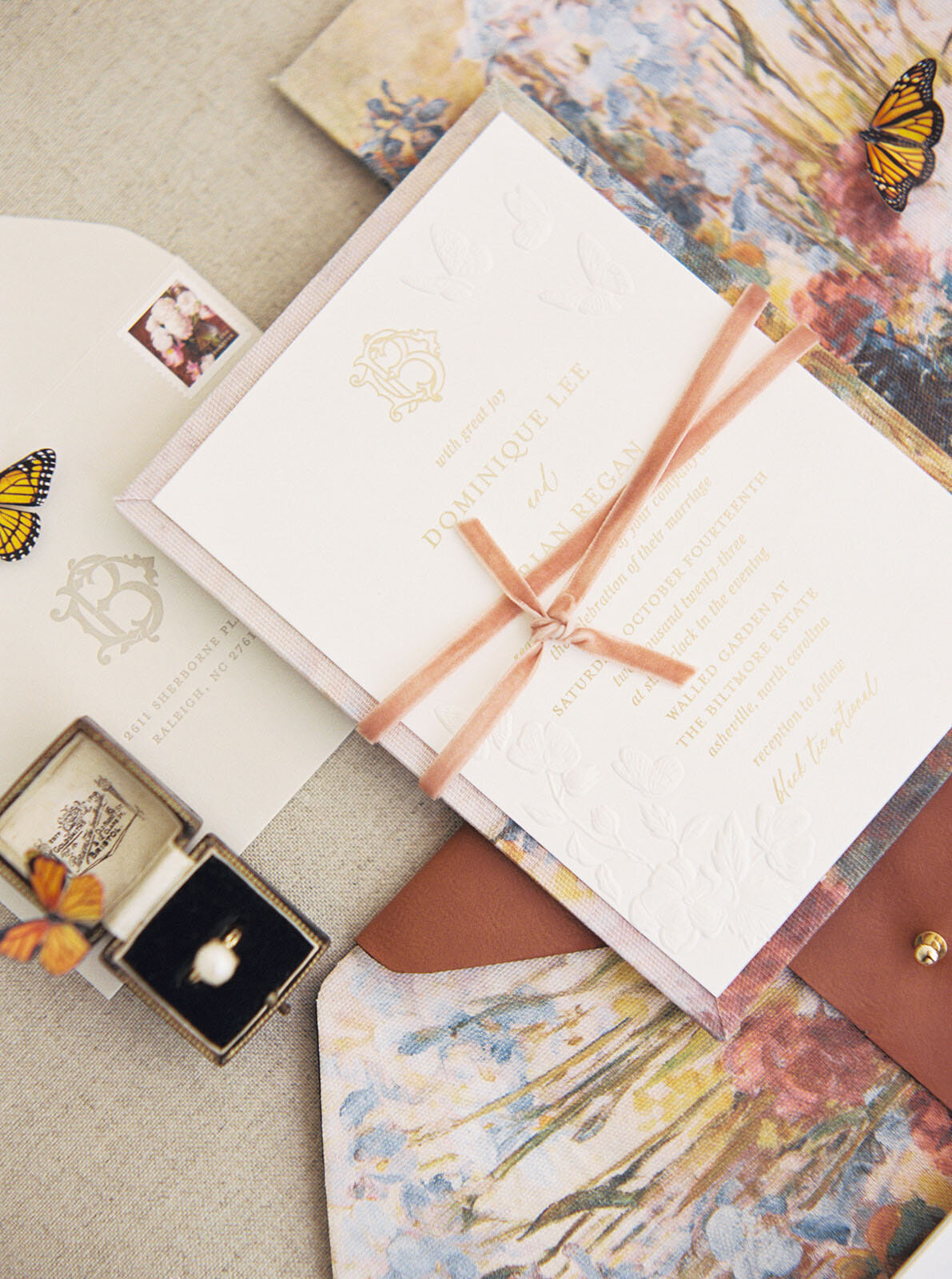Dominique Alba Studio Creative event branding and wedding stationery