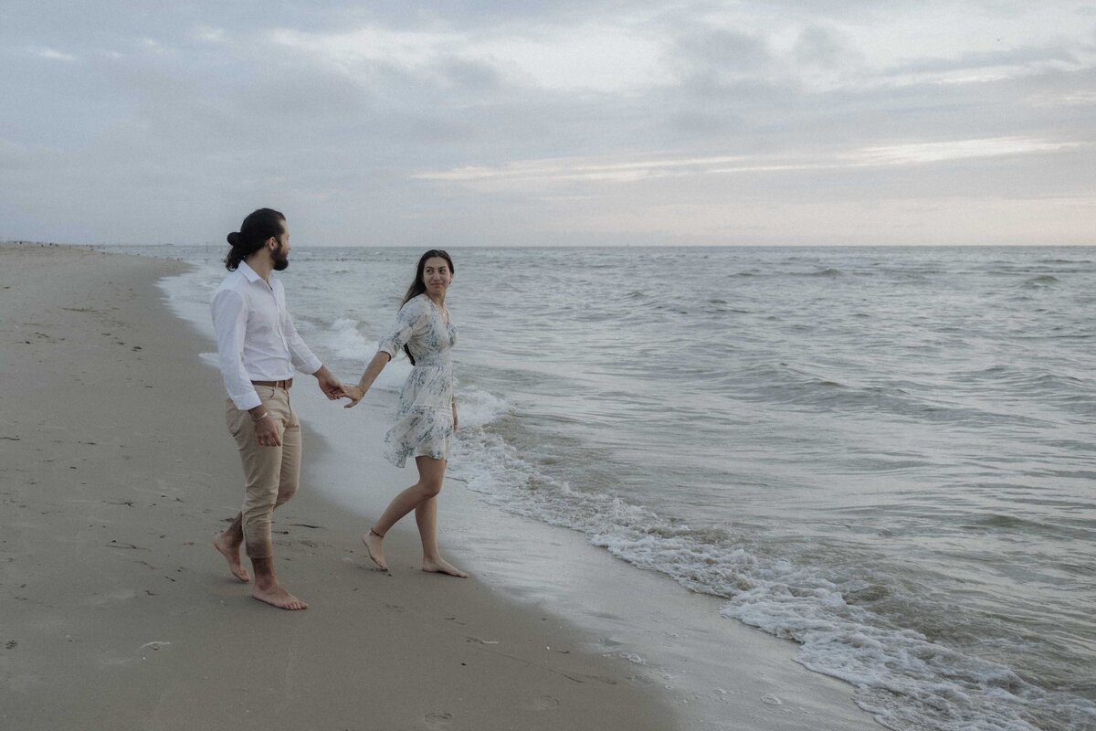avontuurlijke strand koppelshoot