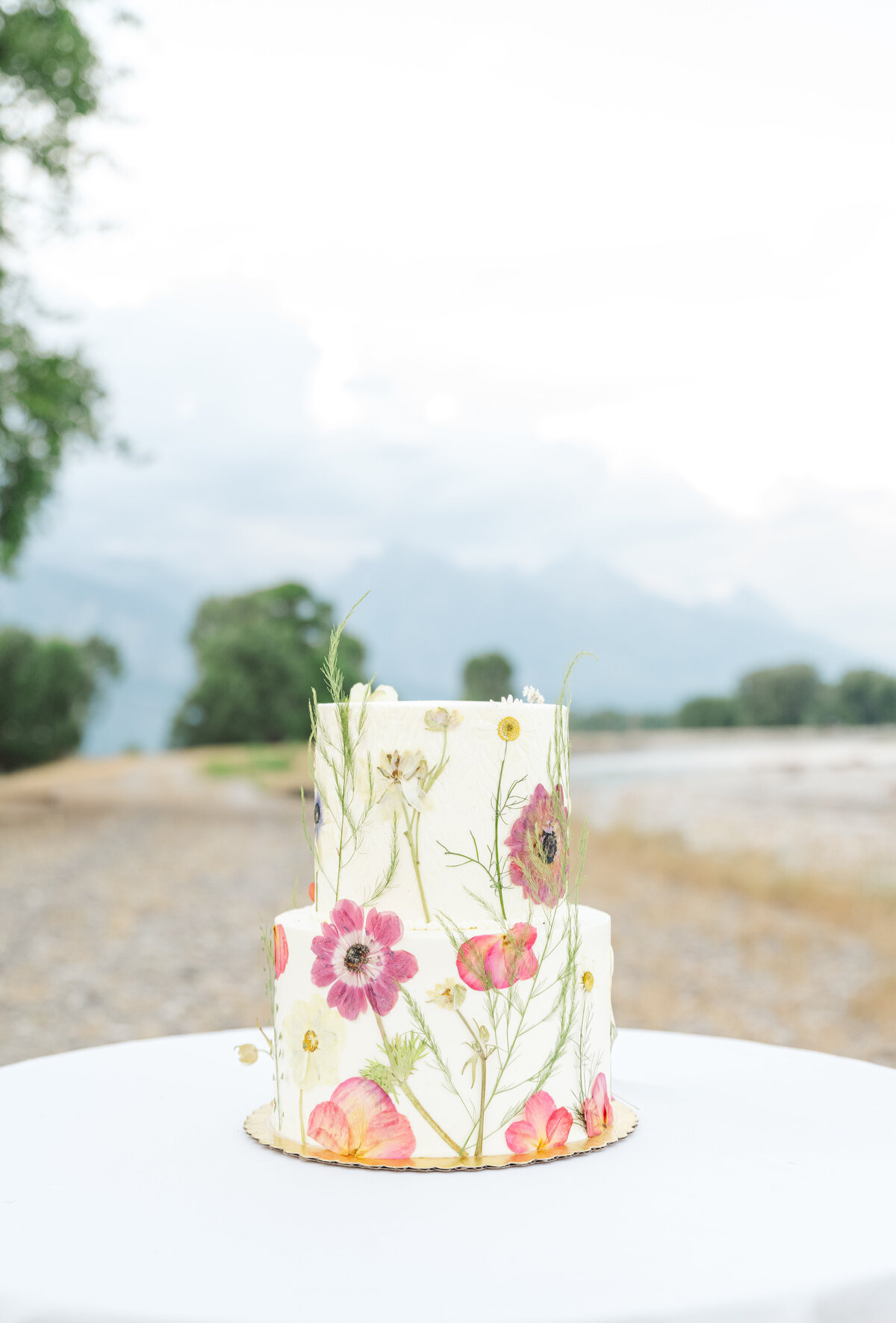 Grand Teton Wedding Cake