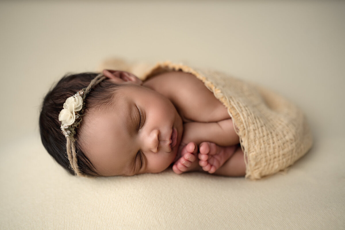 Grand Rapids Newborn Photography Baby wrapped By For The Love Of Photography