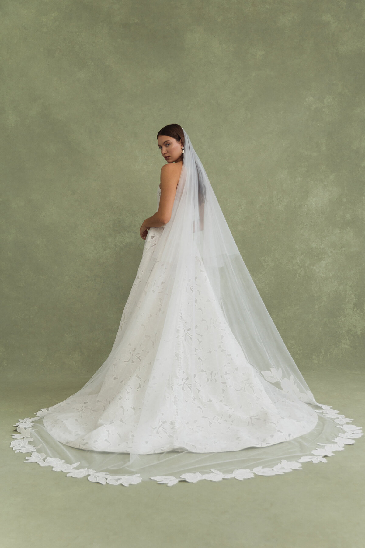 JYC Brody w matching veil