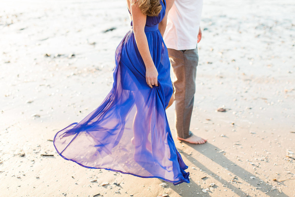 Sunset beach engagement session by Apt. B Photography