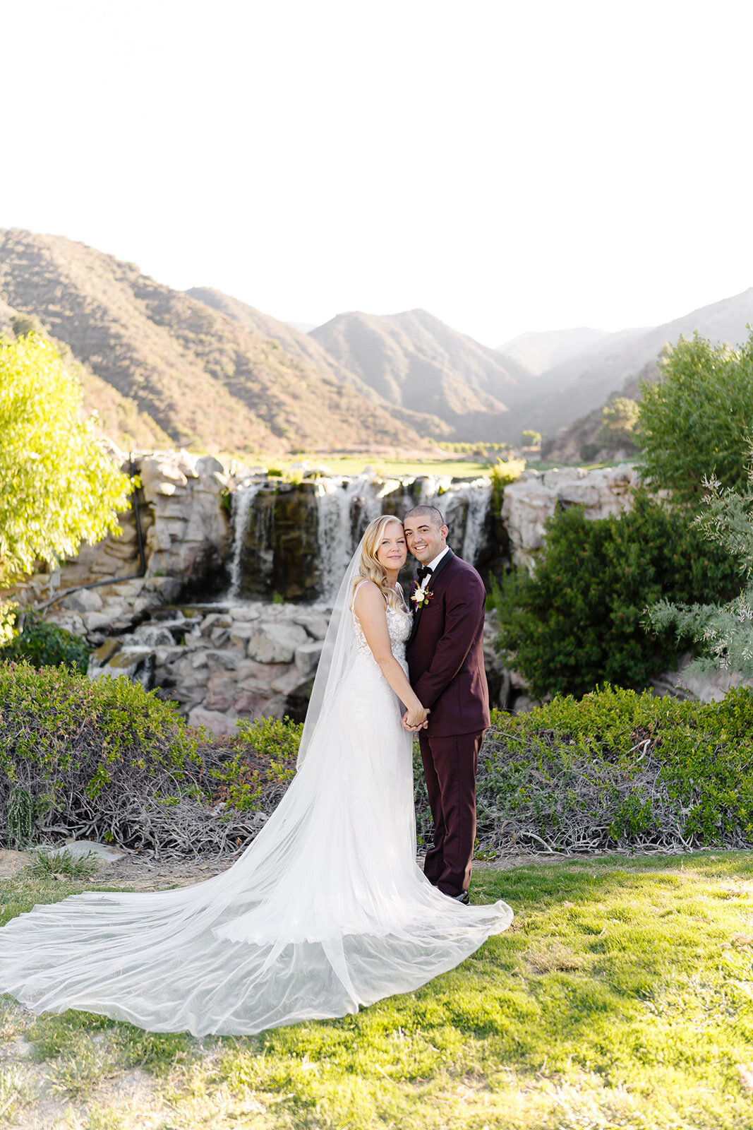 Bride and Groom photos at the Glen Ivy Wedding