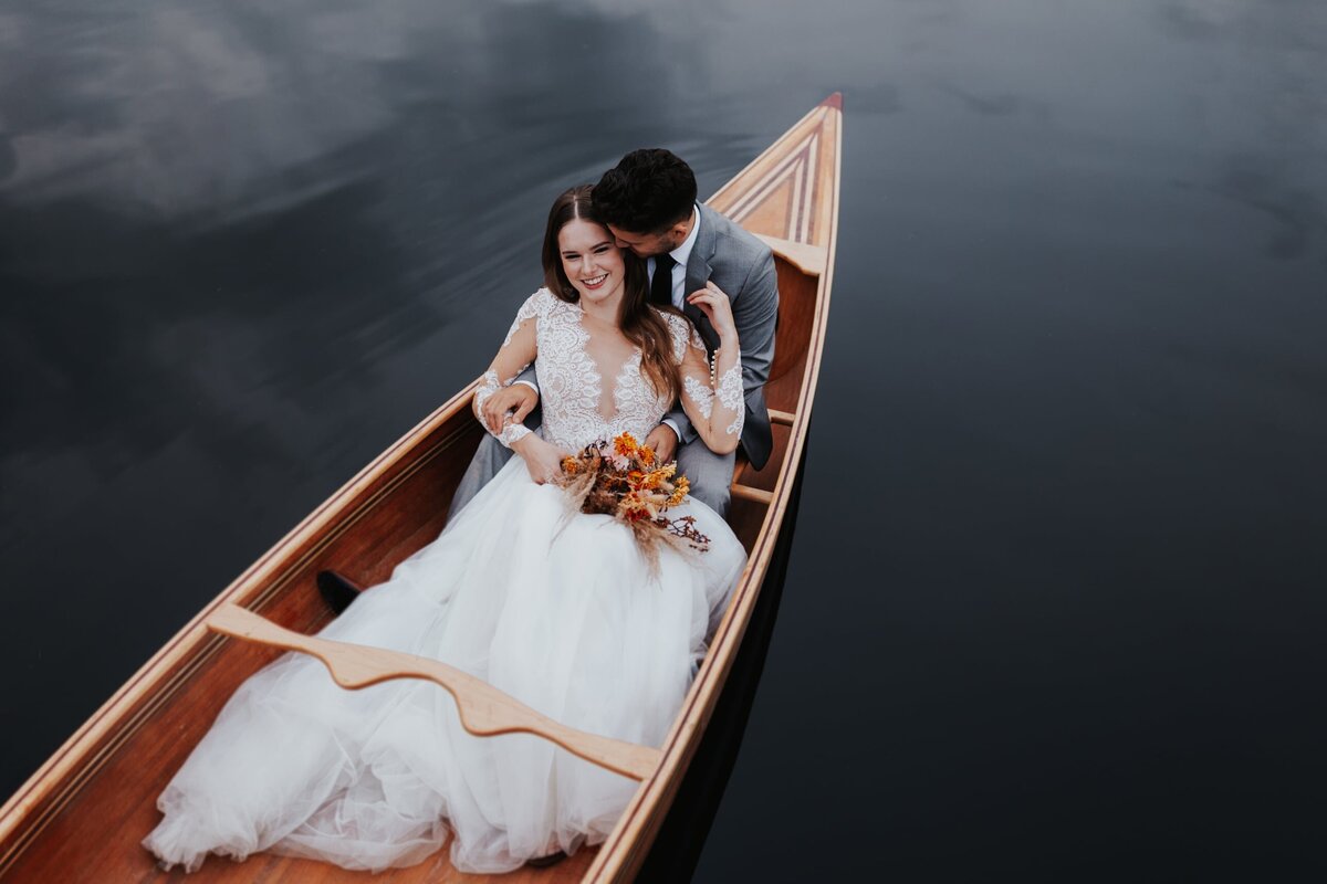 women in boat