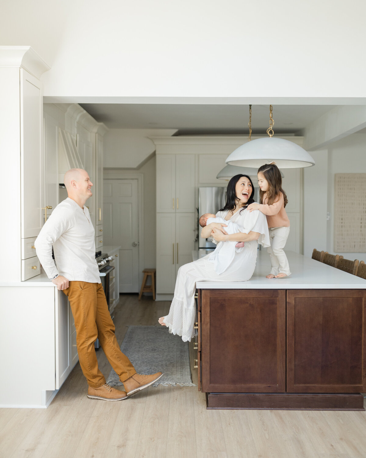 In-home newborn portrait session with siblings in Philadelphia - 25