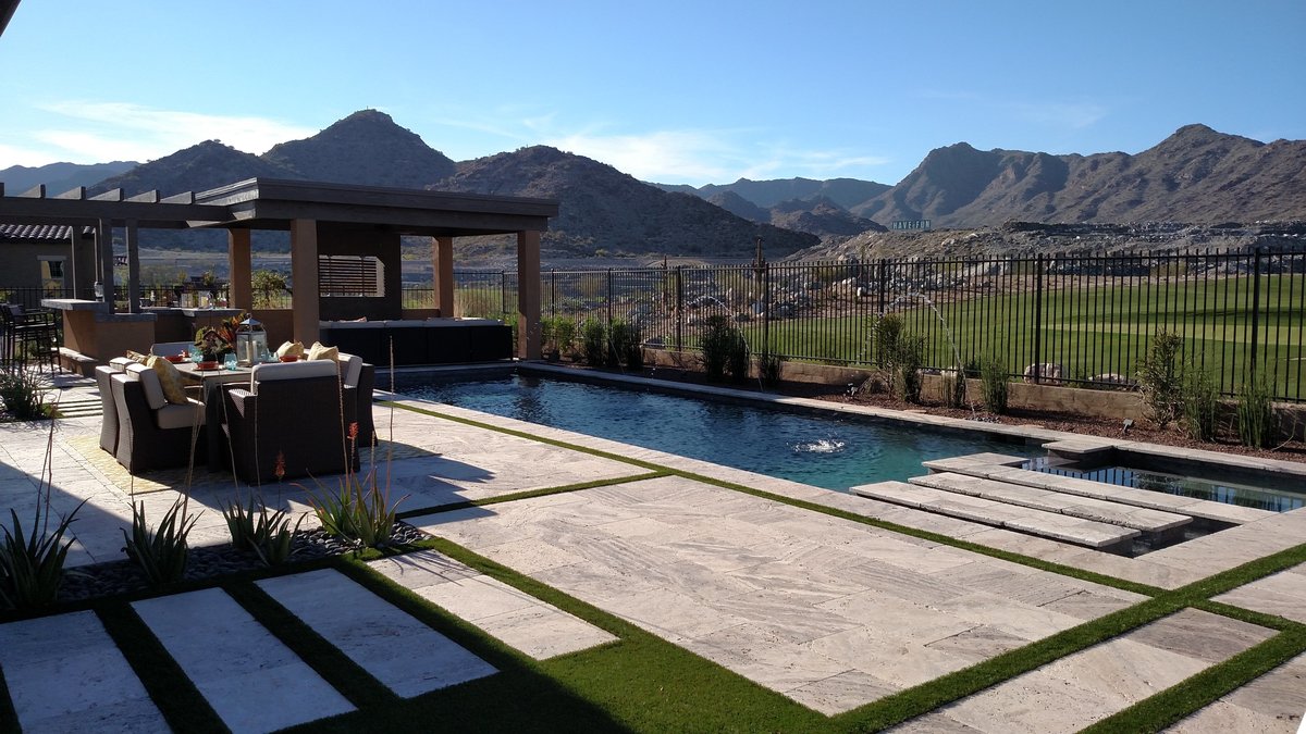 An example of TKS Solutions AZ landscaping project.