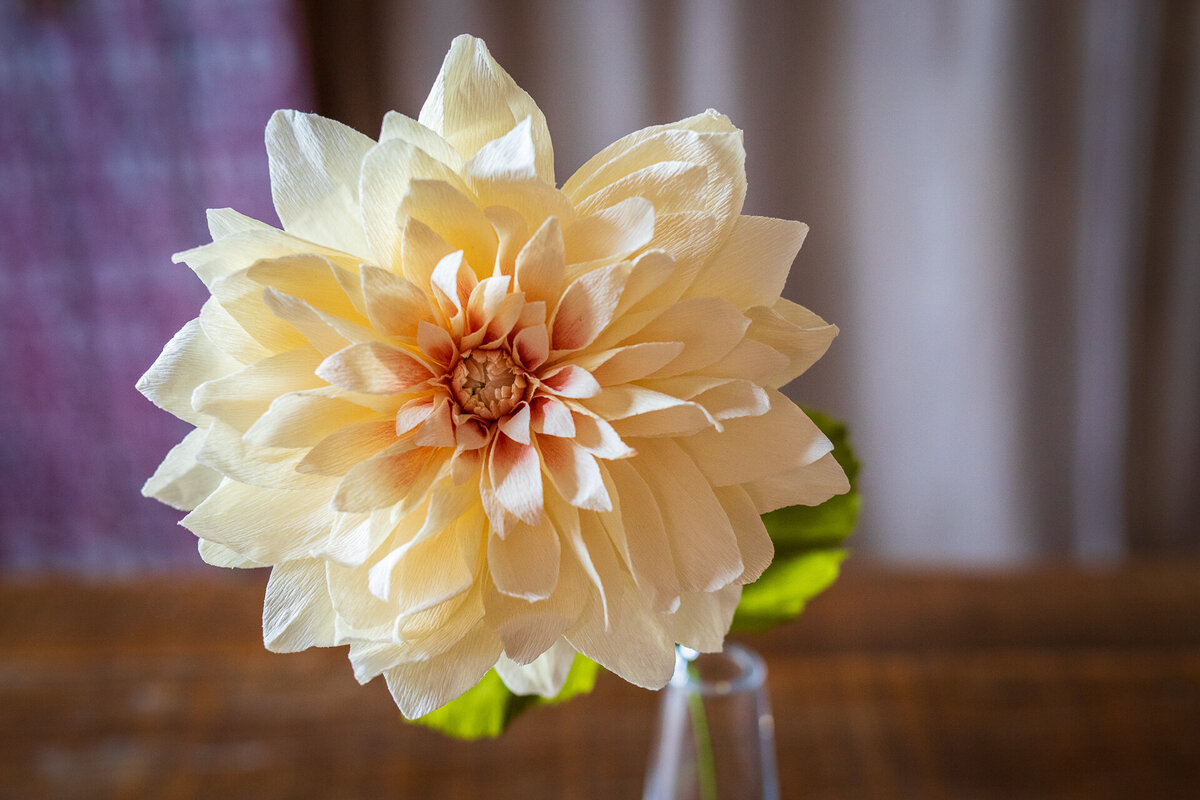 Paper dahlia