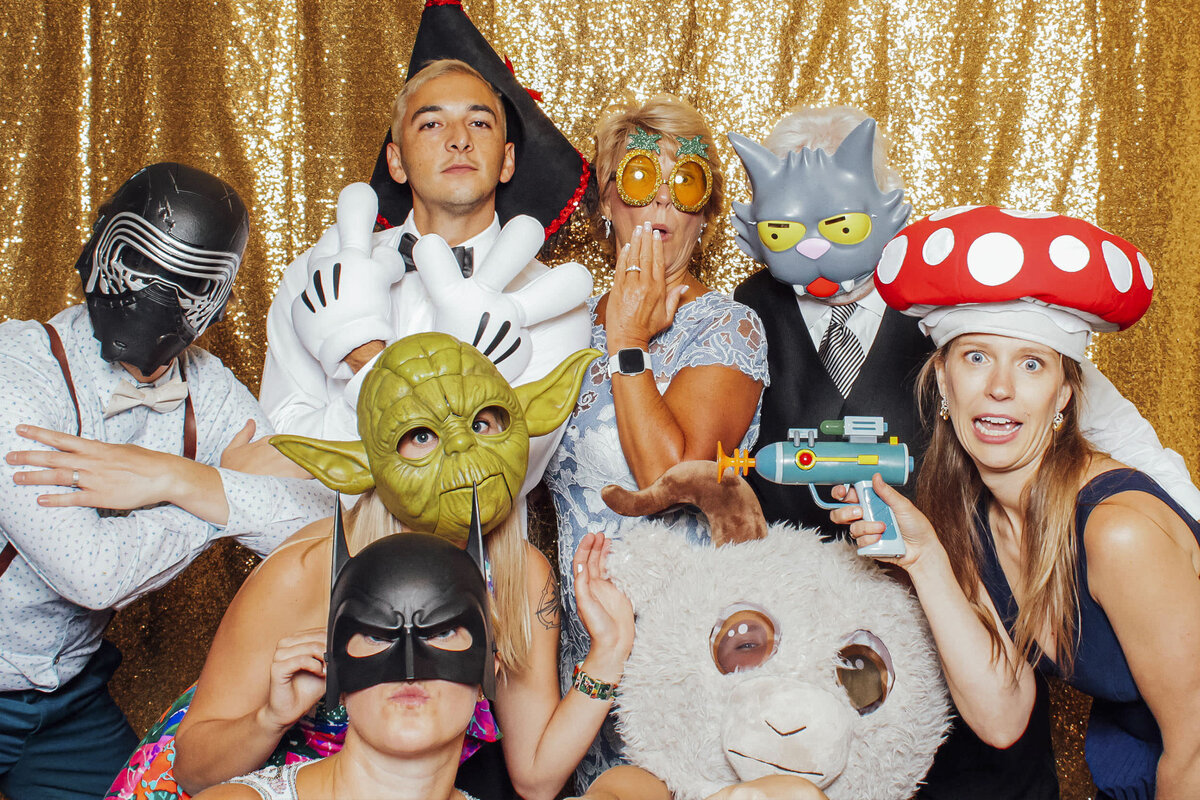 Premium photo booth at Bonnet Island Estate in Manahawkin, Ocean County, New Jersey