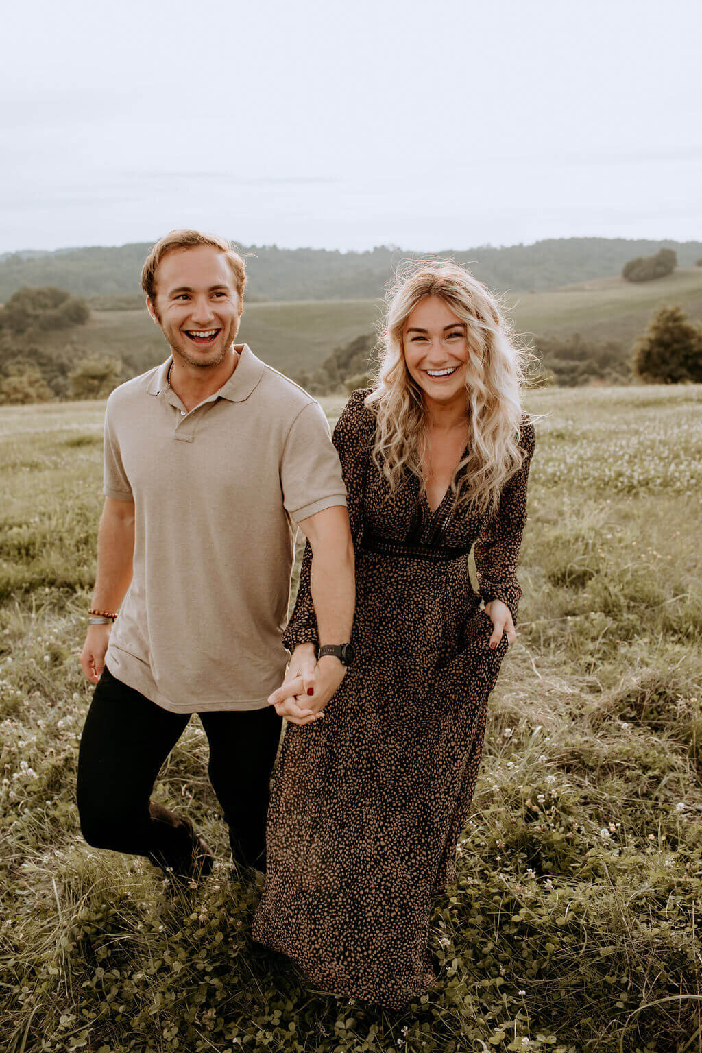 couple in field