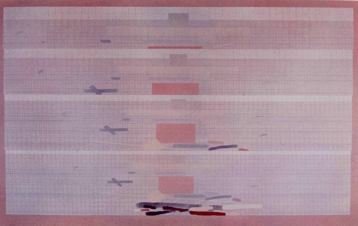 40 four extracts V, 1978, acrylic on canvas, 150x244cm (collection Leeds City art gallery)_11zon