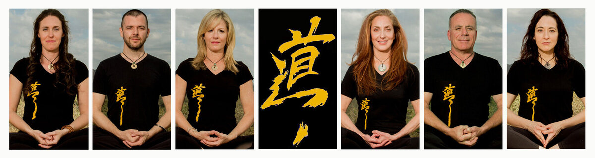 Branding Headshots Individual Portraits of Zen Wellness Staff each sitting cross legged with hands in lap