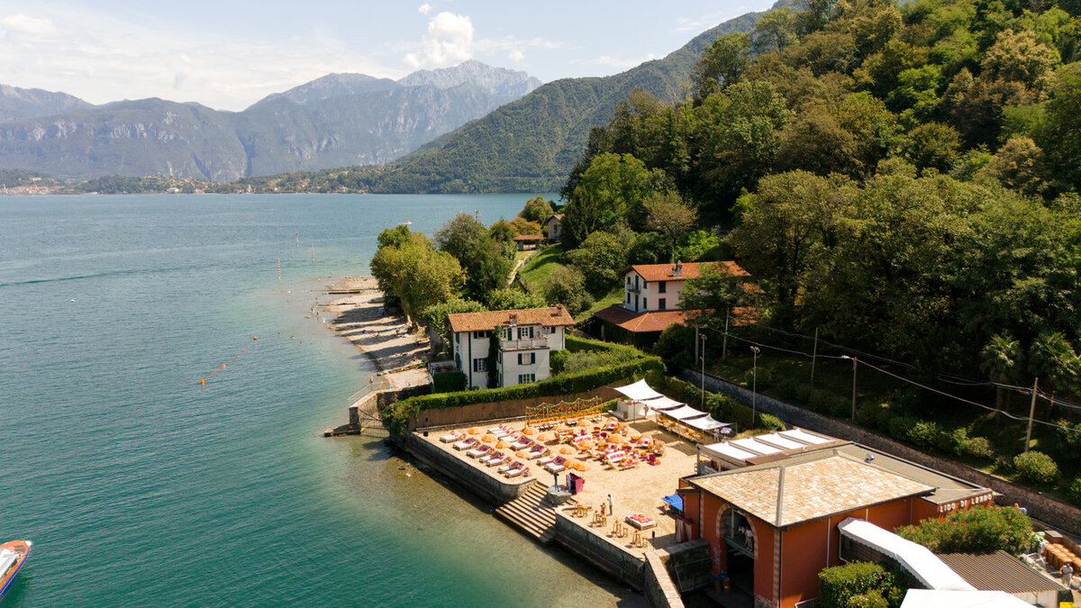 Lake Como Wedding Beach Party at @villaerba_antica_gastel Alejandra Poupel7