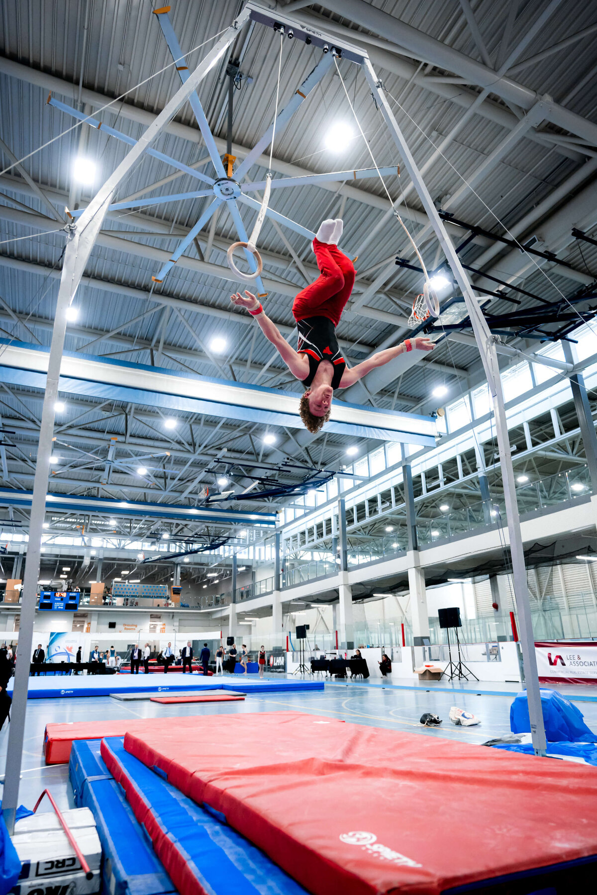 Photo by Luke O'Geil taken at the 2023 inaugural Grizzly Classic men's artistic gymnastics competitionA9_00518