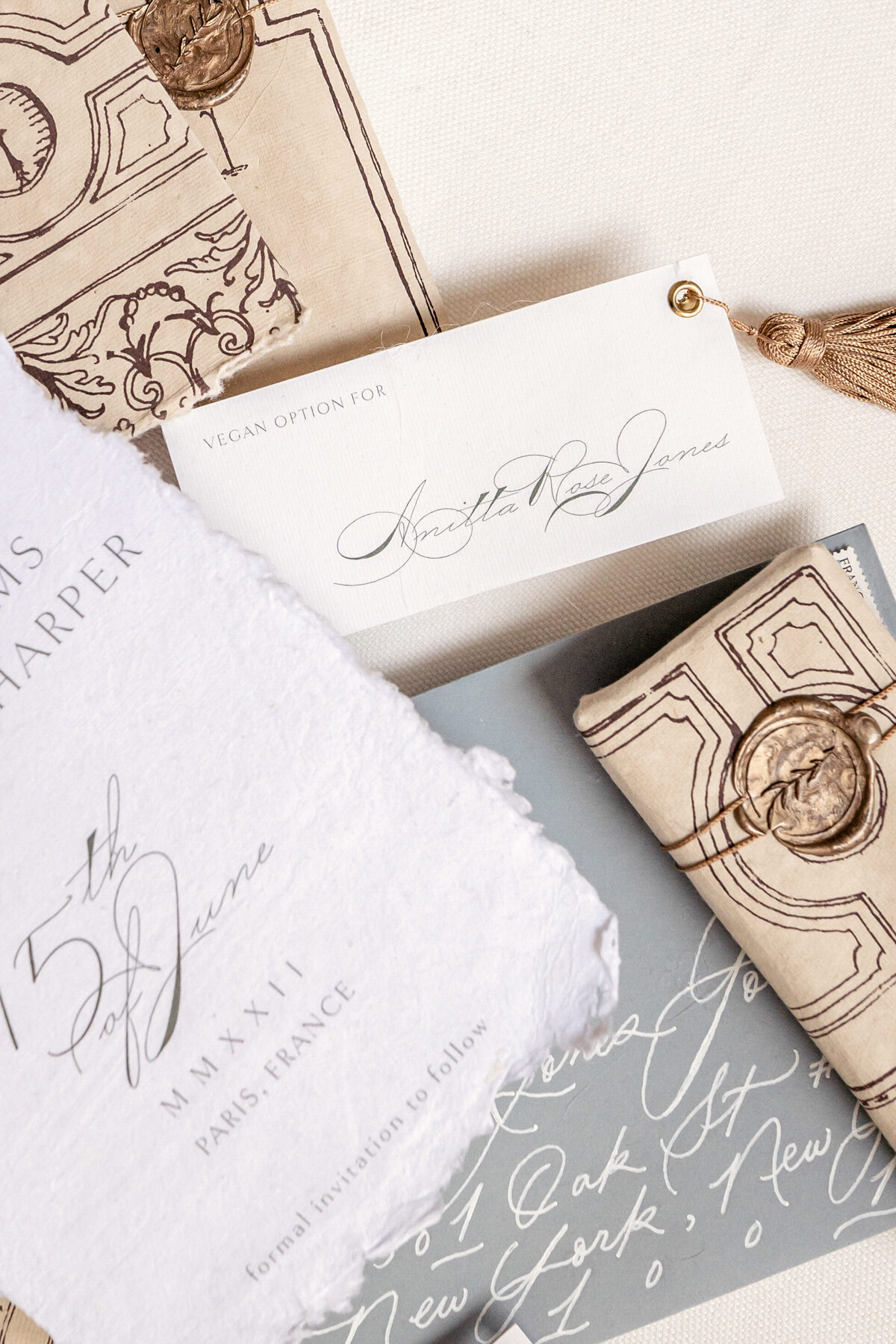 10-Ritz-wedding-victoria-amrose-flatlay-gold-brown-blue (7)