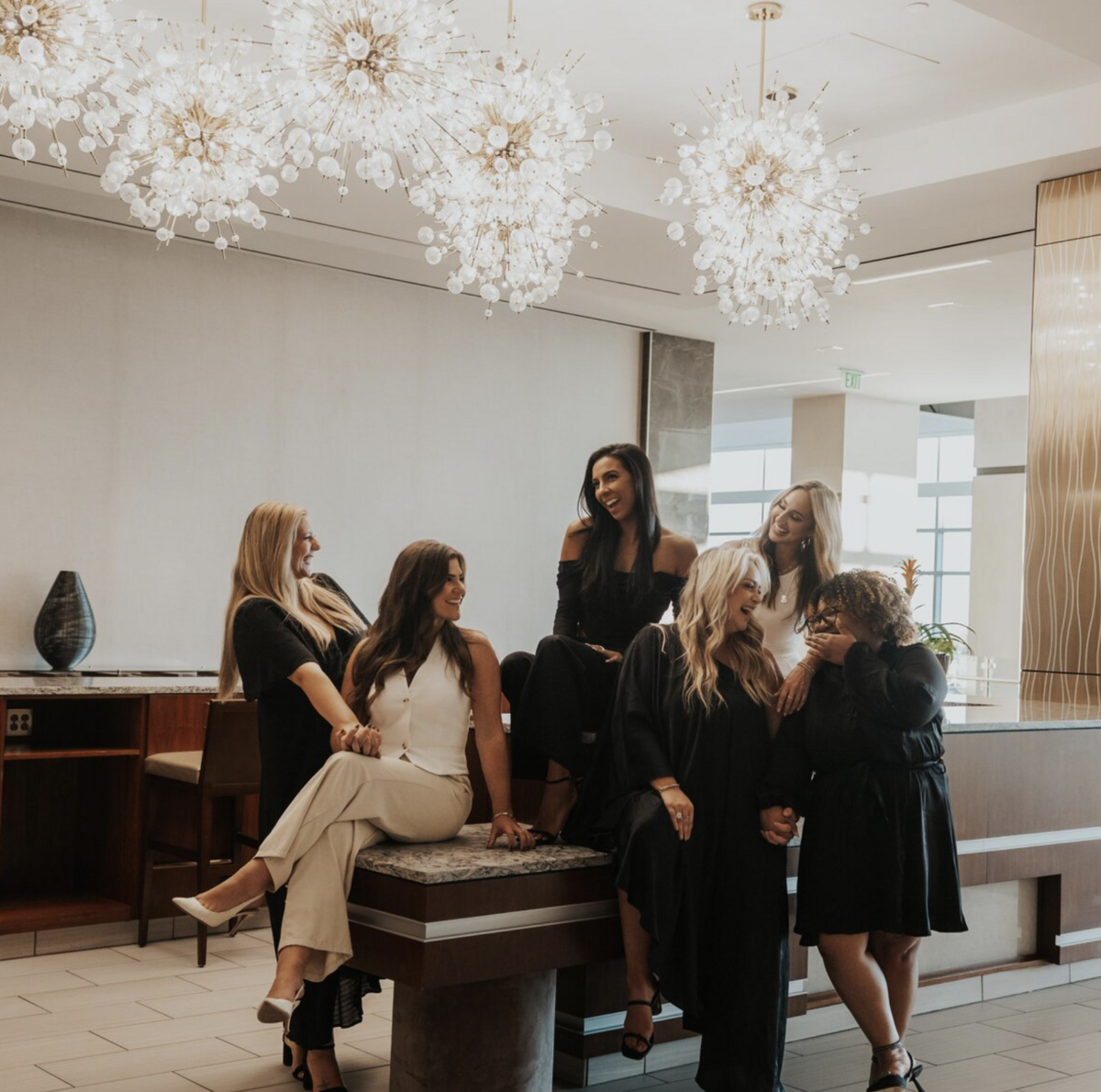 A visual from The Aesthetic Edit's portfolio featuring The Bold Babe Society, emphasizing the women's collective's unity and shared experiences, as presented on their website.
