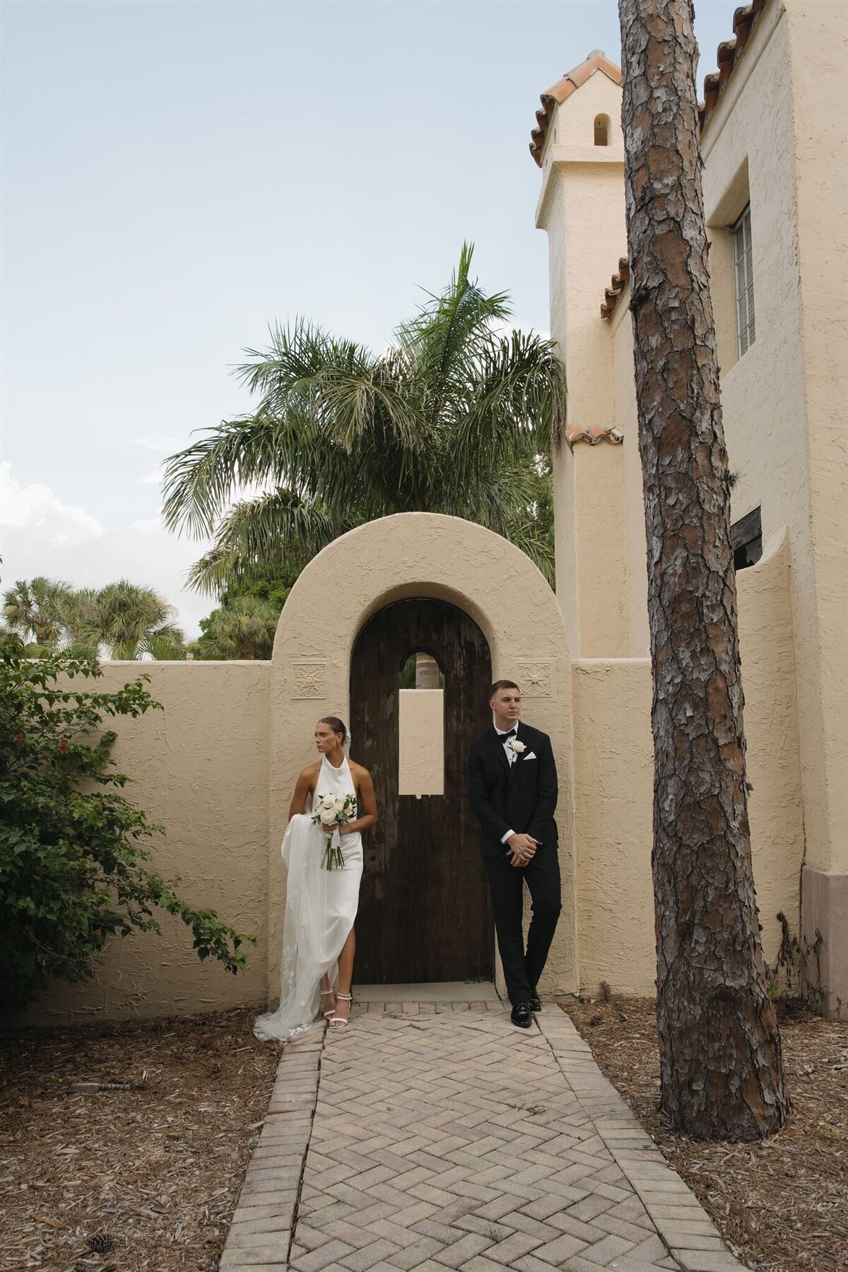 Bride and Groom photo at Powel Crosley Estate