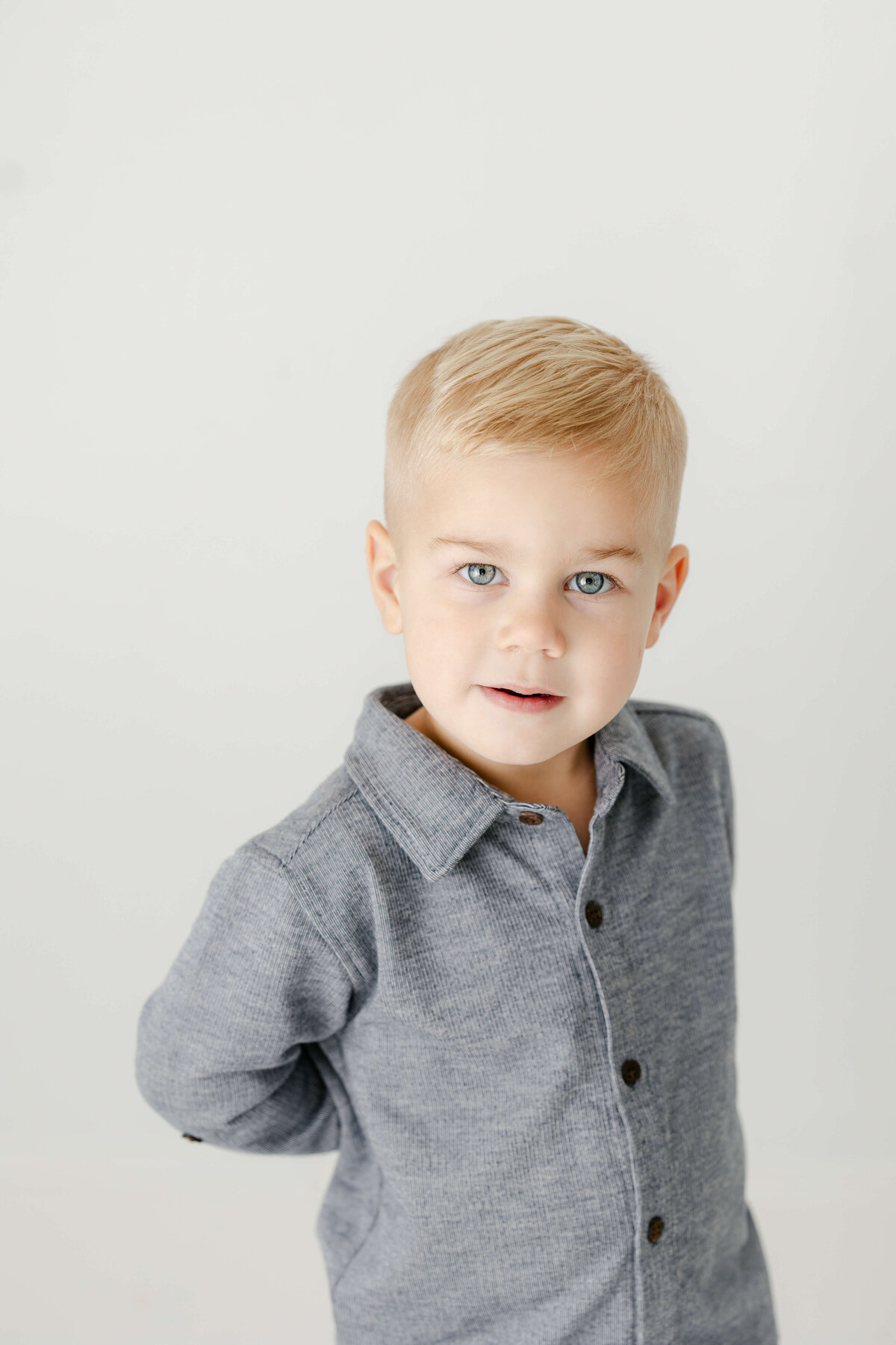 a portrait of a young boy