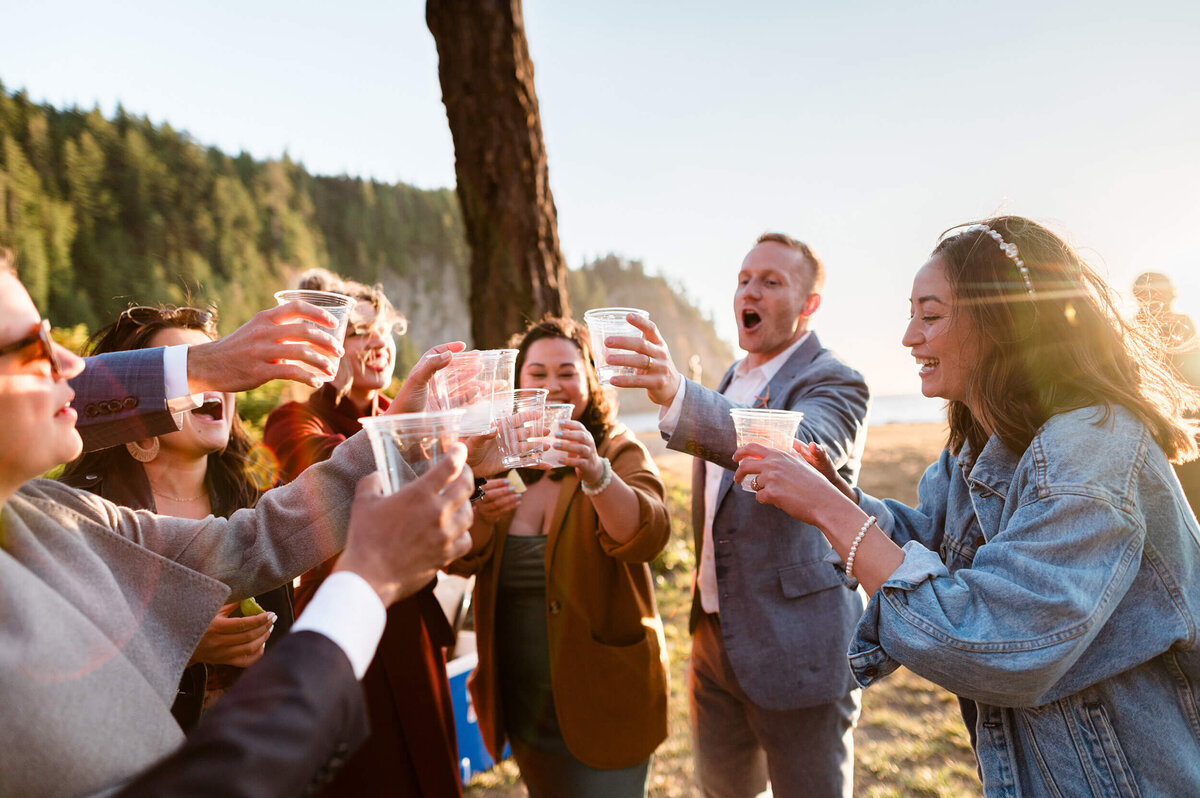 Agate Beach Lodge Wedding Reception