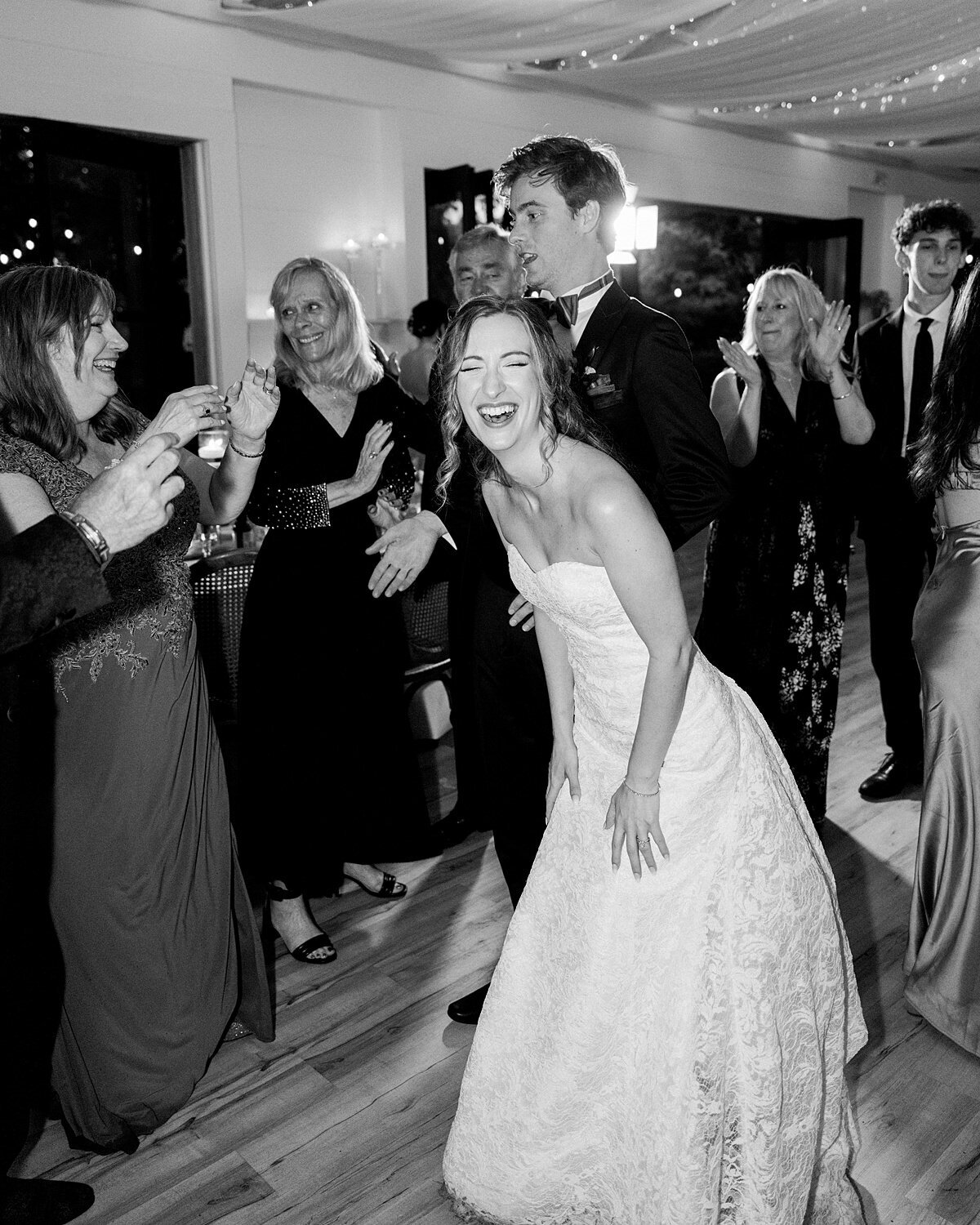 Bride Laughing at Greencrest Manor Wedding