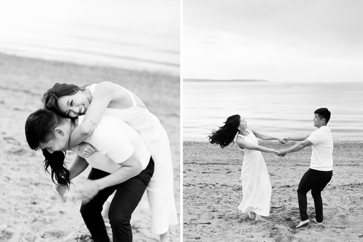 1 - Tetiana Photography - Seattle film wedding photographer - Discovery Park Engagement Session 1