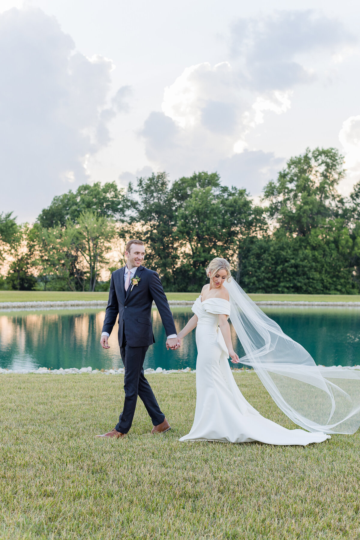Emerson Fields wedding venue sunset portraits