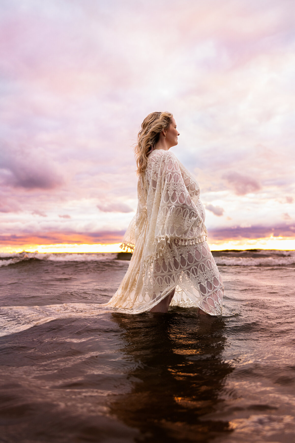 maternity photos in lake ontario central new york