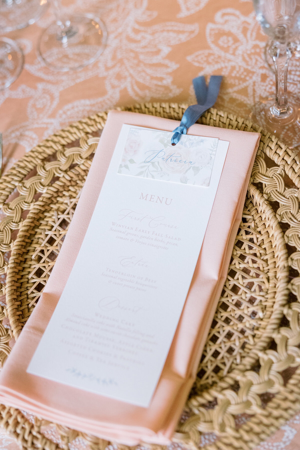 wedding-menu-placecard-floral-custom-ribbon