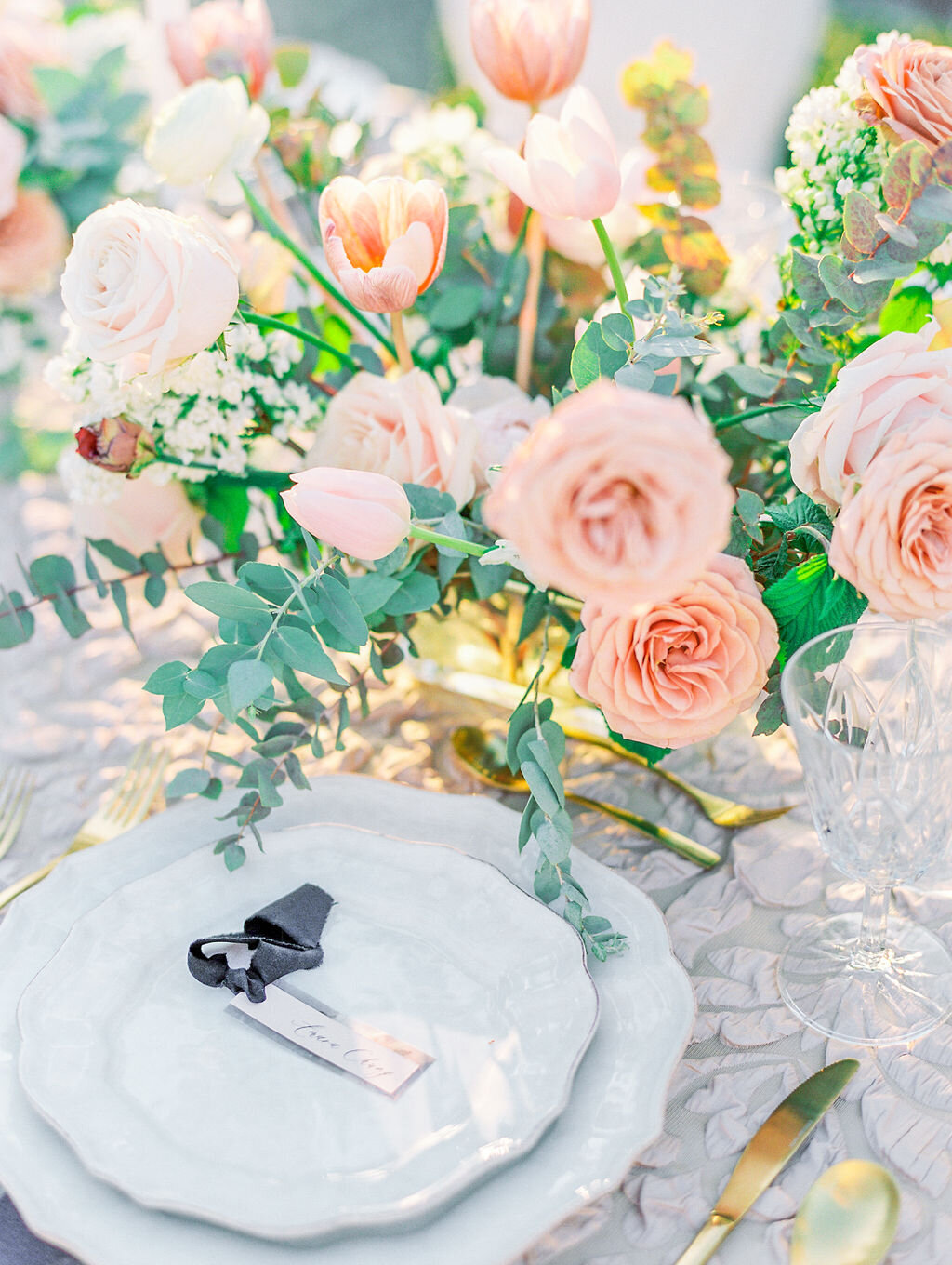 French chateau fairytale wedding in blush with a marchesa ombre bridal gown - Veronique Lorre luxury florist - Katie Trauffer Photography18