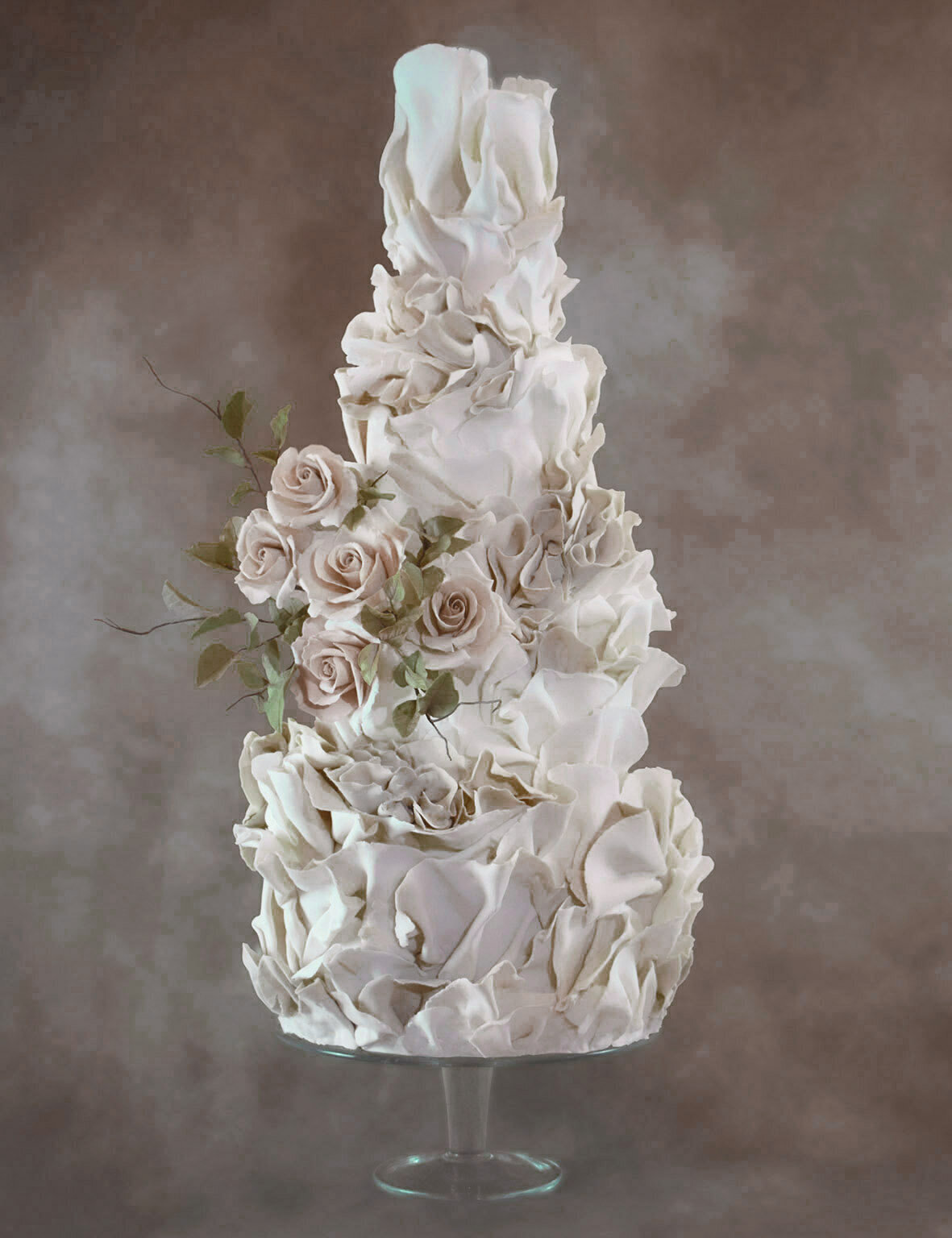 ruffle-texture-wedding-cake