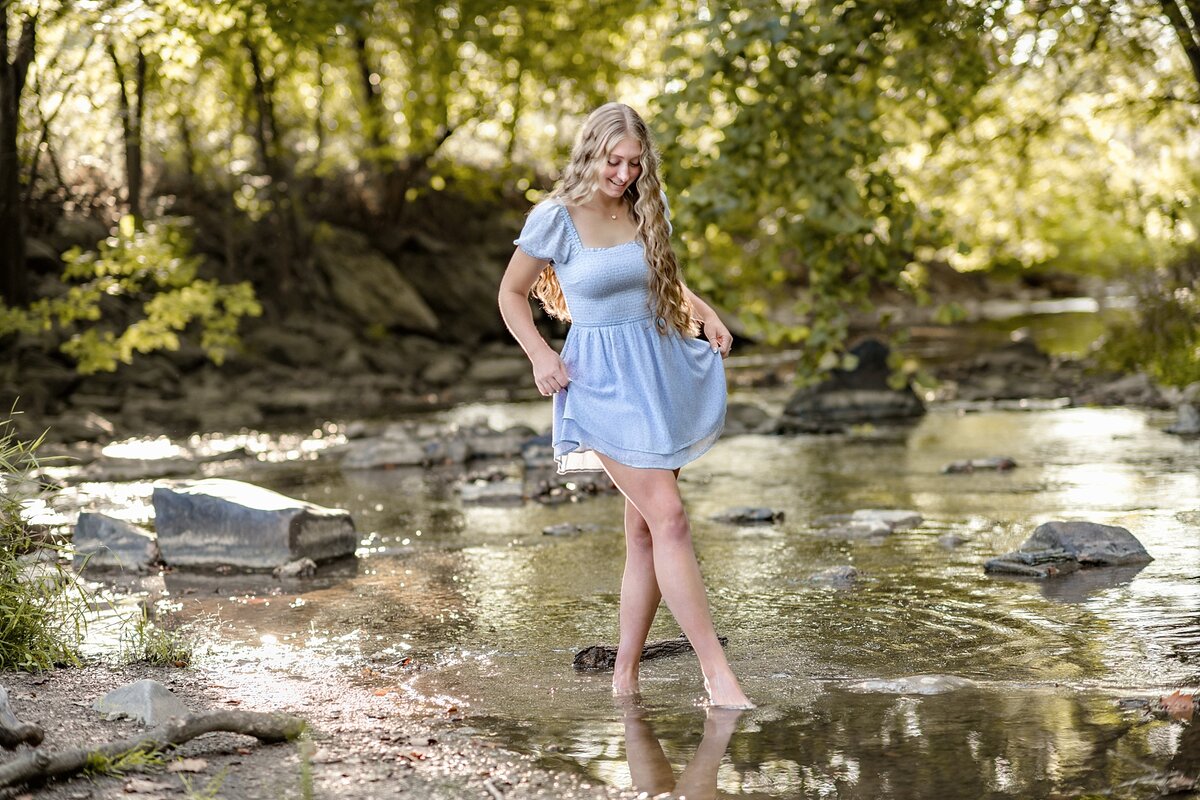 high school-teen girl-in-Monocacy River