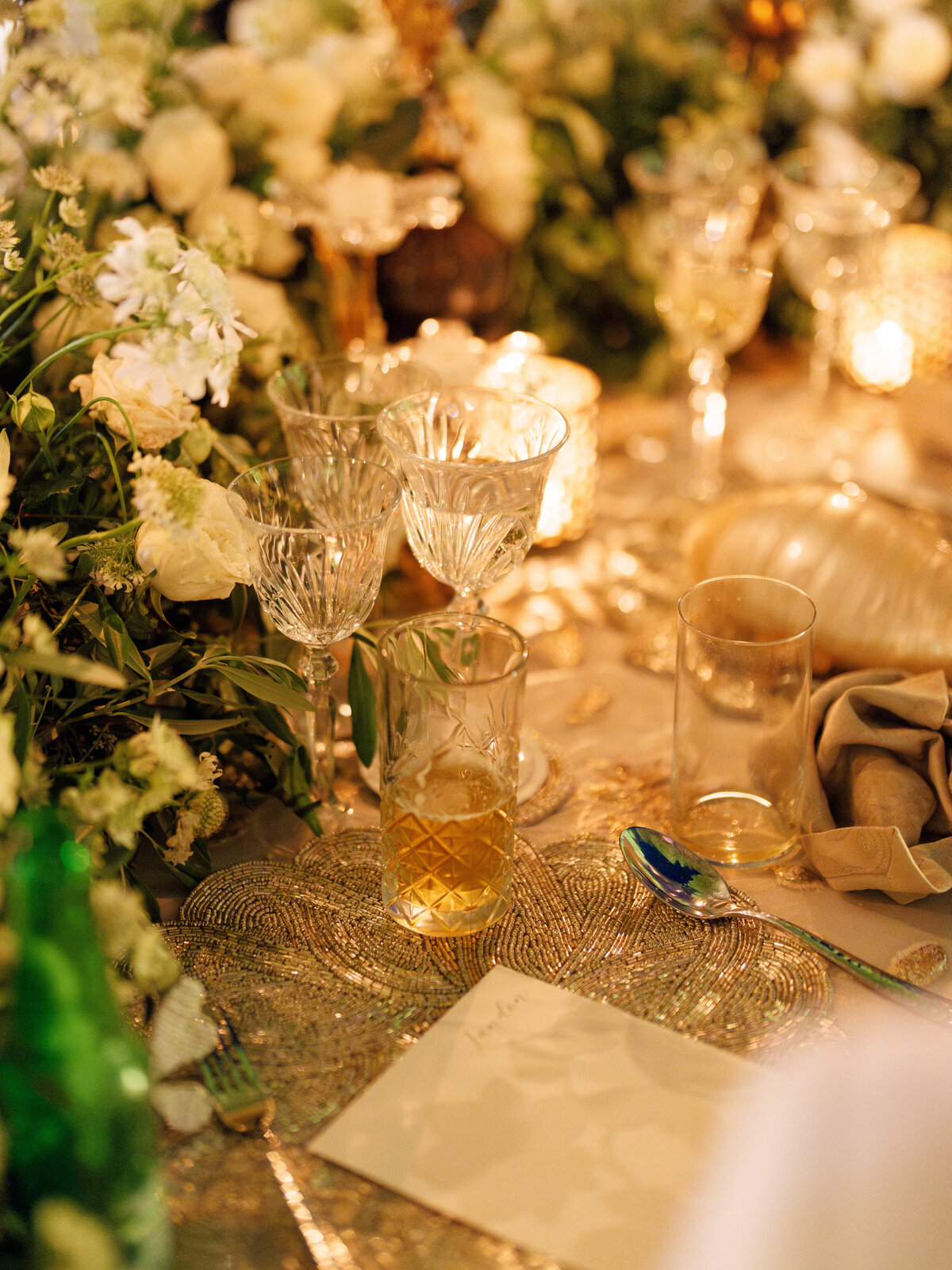 Tableware, elegant and chic decoration by night at le Grand Hôtel du Cap Ferrat, A Four Seasons Hotel