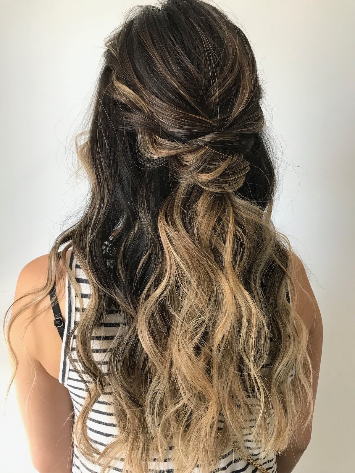 Bohemian Halfup Michelle Bang trial hair full left September 2021 picture